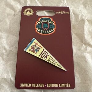 Disney Parks Pin 2025 RunDisney Marathon Weekend 10K Pennant LR